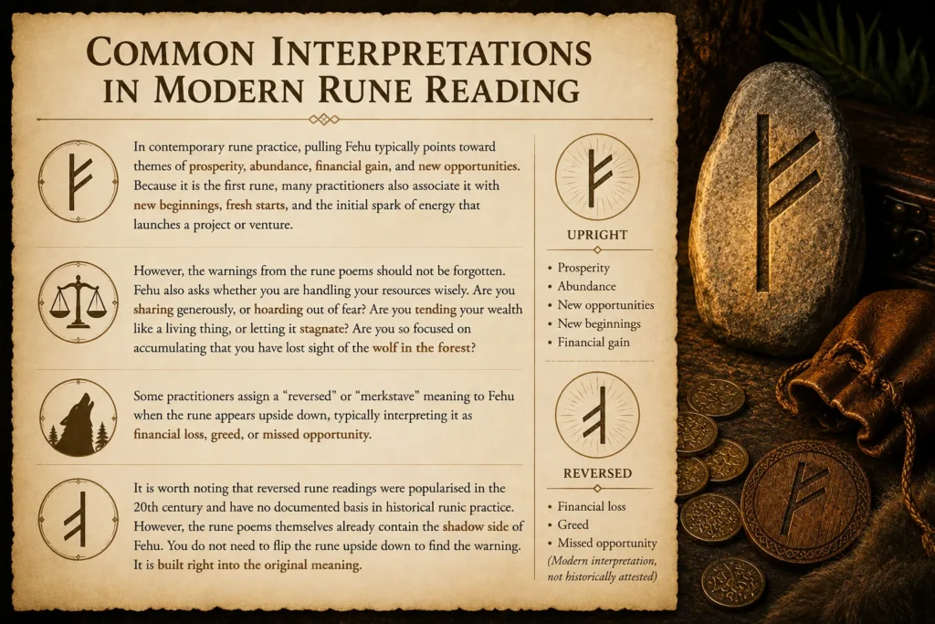 Common Interpretations in Modern Rune Reading