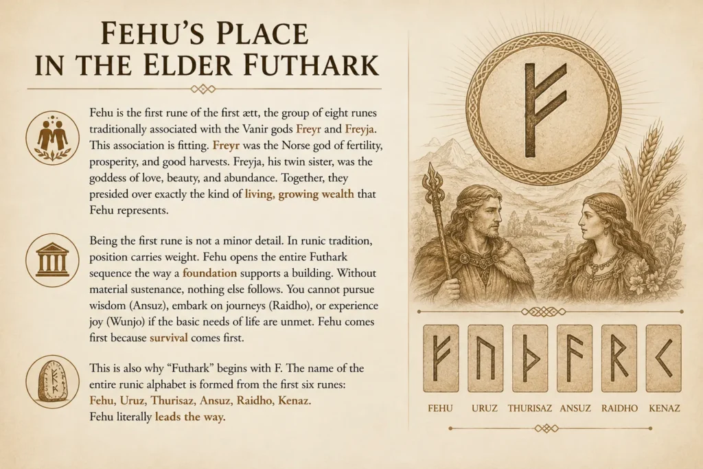 Fehu's Place in the Elder Futhark
