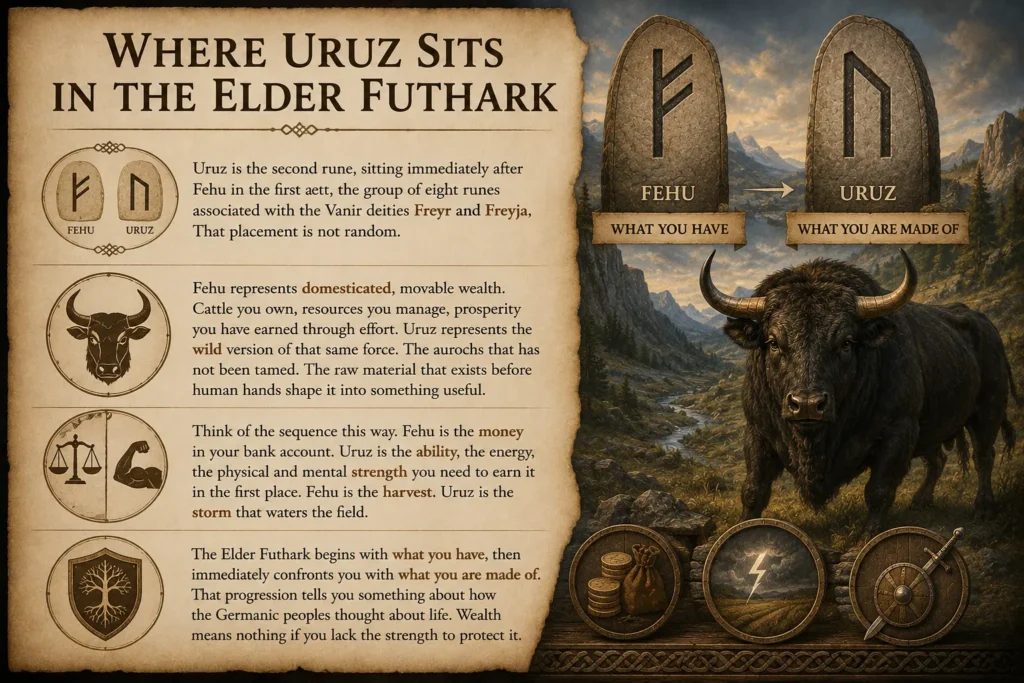 Where Uruz Sits in the Elder Futhark